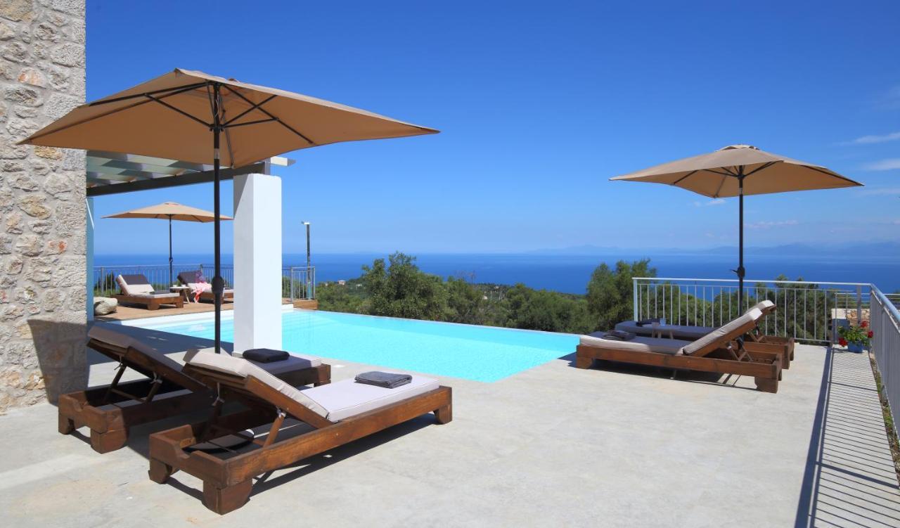 Tsakmakis Villas Luxury- Panoramic Sea View - Lefkada Τσουκαλάδες Εξωτερικό φωτογραφία